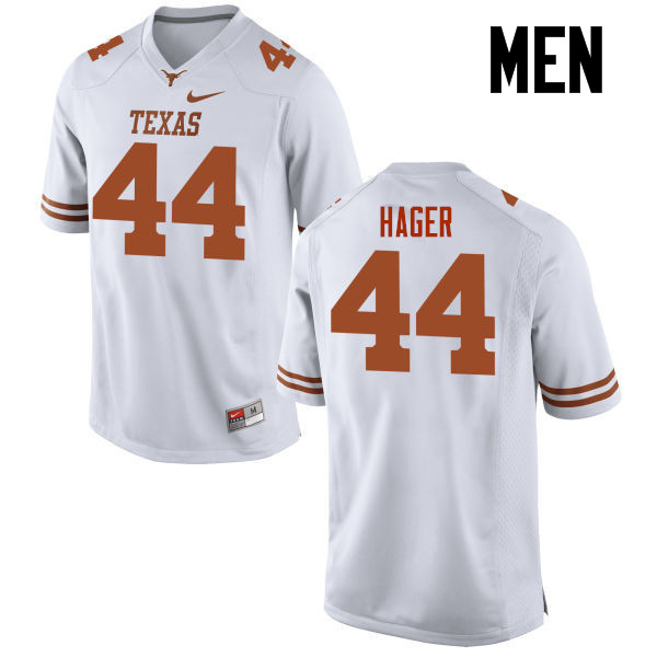 Men #44 Breckyn Hager Texas Longhorns College Football Jerseys-White